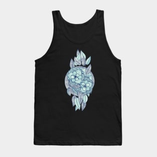 Teal Magnolias – a hand drawn pattern Tank Top